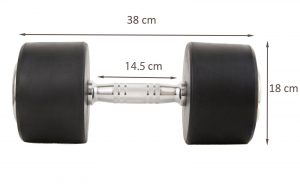 Gantera cauciucata Sportmann Deluxe 32.5 kg
