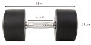 Gantera cauciucata Sportmann Deluxe 45 kg
