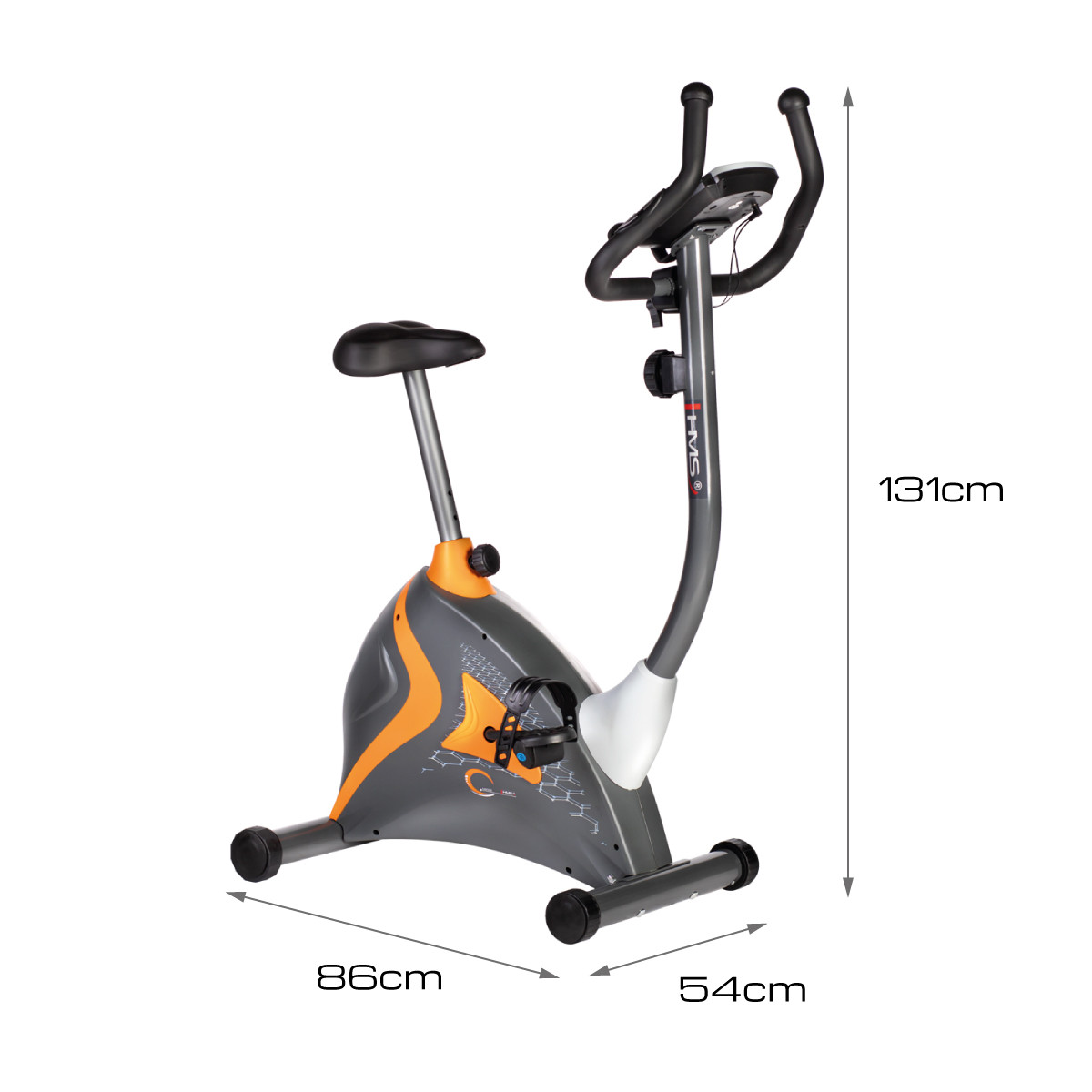 Bicicleta Magnetica HMS M2005, gri - imagine 2