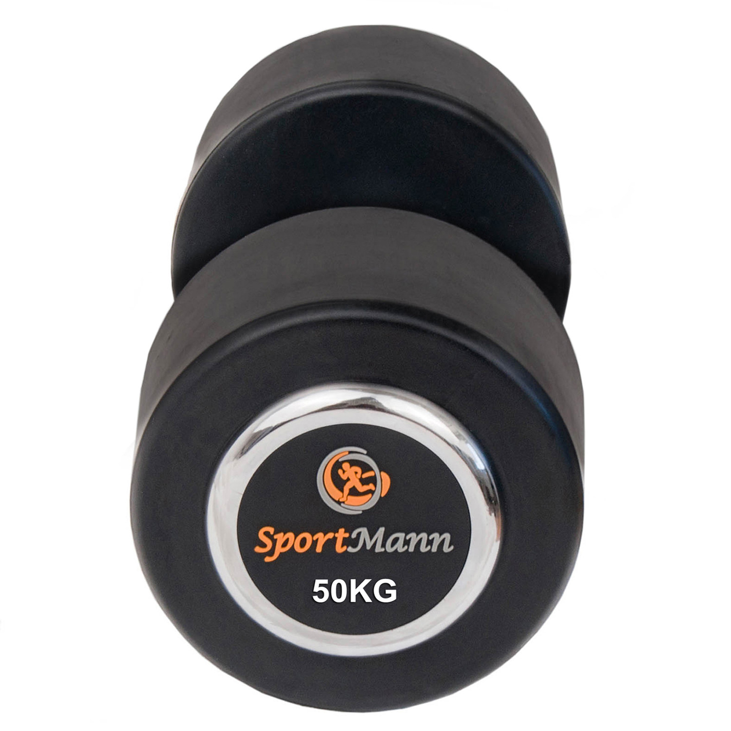 Gantera cauciucata Sportmann Deluxe 50 kg - imagine 2