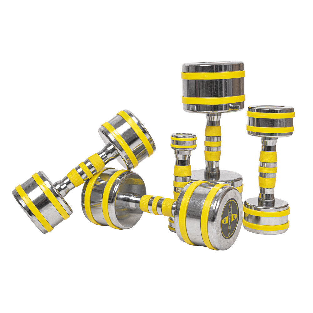 Gantera Cromata inSPORTline Yellsteel 2 kg - imagine 3