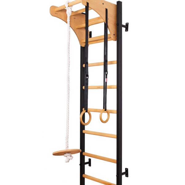 Spalier BenchK 211B+A076, cu bara de tractiuni si accesorii gimnastica
