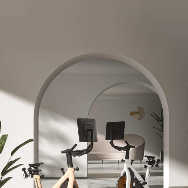 Lit Bike – Bicicleta cardio Premium de interior bej